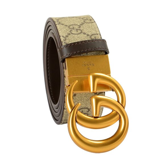 Gucci 100% Leather GG Marmont Reversible Belt US 40 IT 100 - Picture 1 of 5